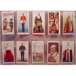 LOT OF 10 VINTAGE TOBACCO CARDS - ROYALTY