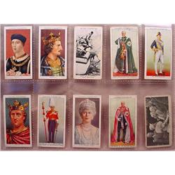 LOT OF 10 VINTAGE TOBACCO CARDS - ROYALTY