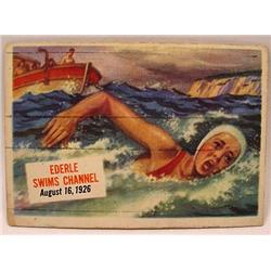 1954 TOPPS SCOOPS NO. 72 TRADING CARD EDERLE SWIMS