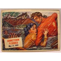 1954 TOPPS SCOOPS NO. 73 TRADING CARD JOHNSTOWN FL