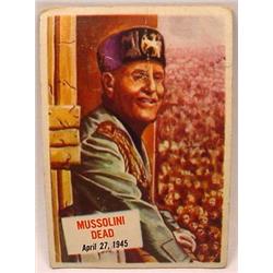 1954 TOPPS SCOOPS NO. 74 TRADING CARD MUSSOLINI DE