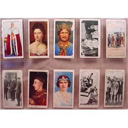 LOT OF 10 VINTAGE TOBACCO CARDS - ROYALTY