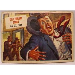 1954 TOPPS SCOOPS NO. 75 TRADING CARD DILLINGER SH