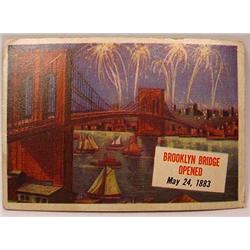 1954 TOPPS SCOOPS NO. 76 TRADING CARD BROOKLYN BRI