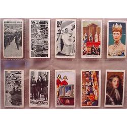 LOT OF 10 VINTAGE TOBACCO CARDS - ROYALTY
