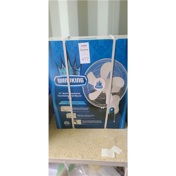 3 x New In Box Wind King Wall Mount Fans Cat B