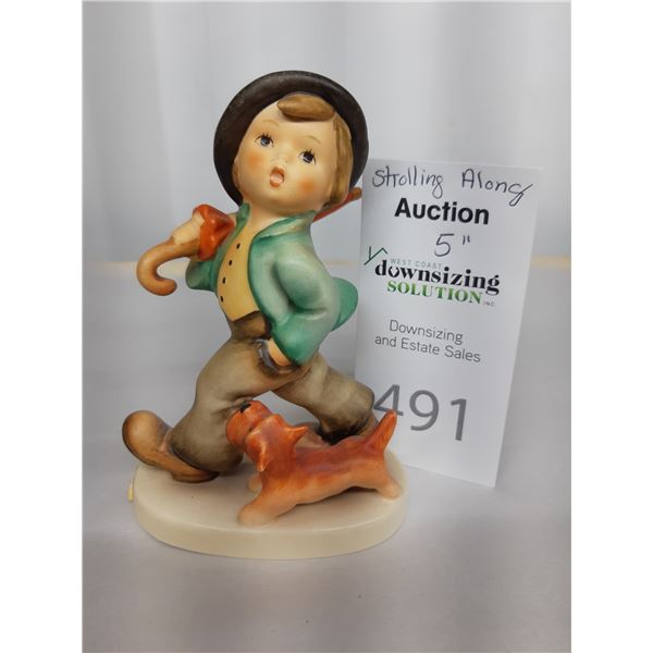 Hummel Figurine Strolling Along Cat A