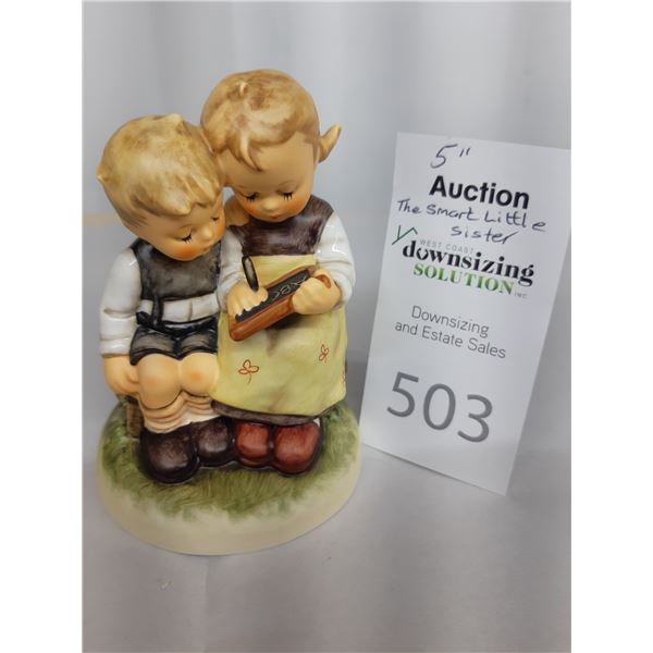 Hummel Figurine Smart Little Sister Cat A