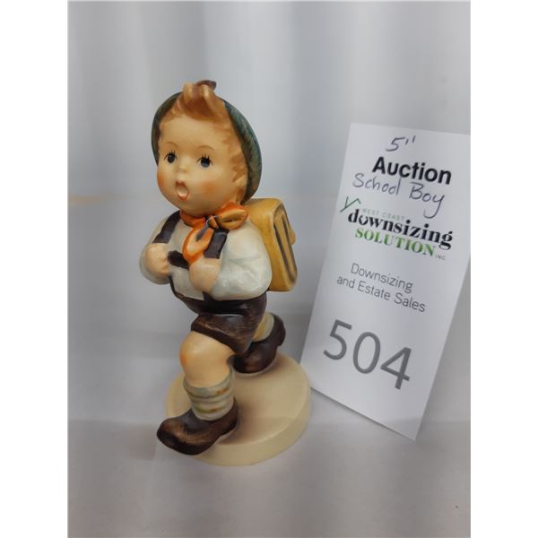 Hummel Figurine School Boy  Cat A
