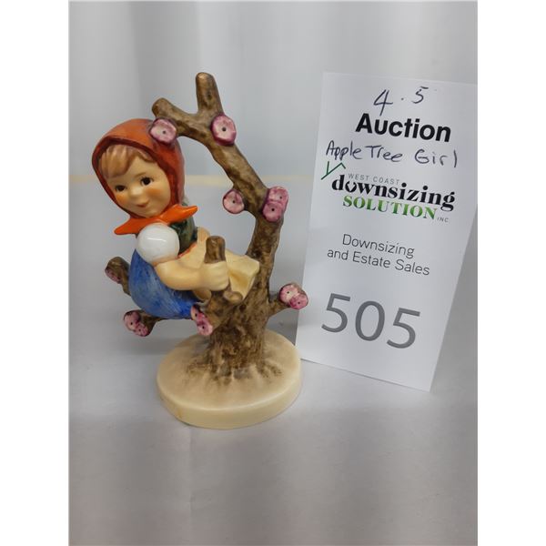 Hummel Figurine Apple Tree Girl Cat A