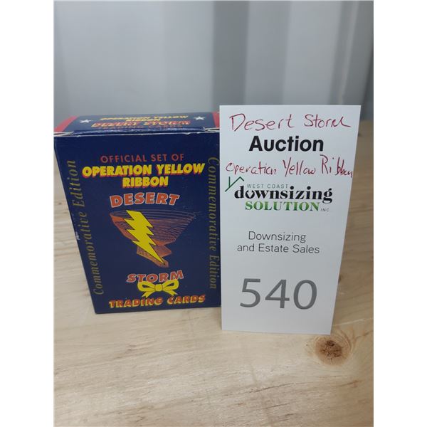 Desert Storm Collector Cards Cat A