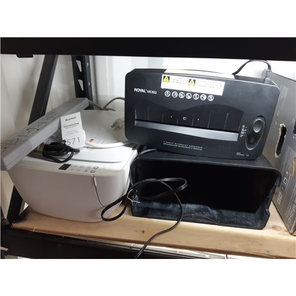 Royal Shreder & HP Printer Cat A