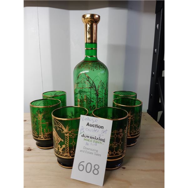 Vintage Italian Decanter Set Cat A