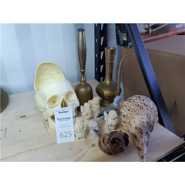 Brass Bell & Other Novelty Décor Cat A