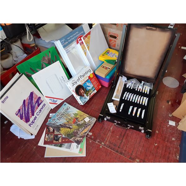 Portable Art Painters Box/Easel & Supplies Cat A