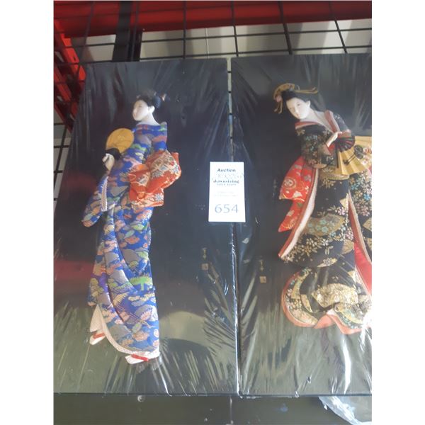 Asian Lady Wall Plaques Cat B