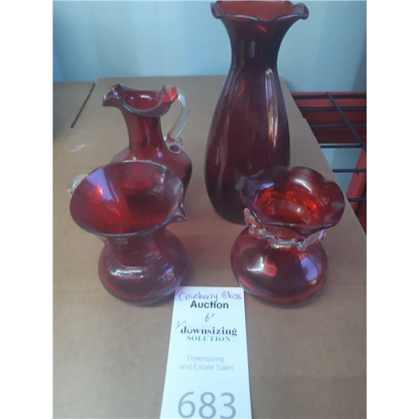 Cranberry Glass Cat B