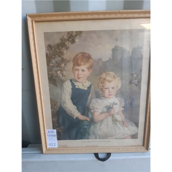 Framed Print of King Charles & Princess Anne Cat B