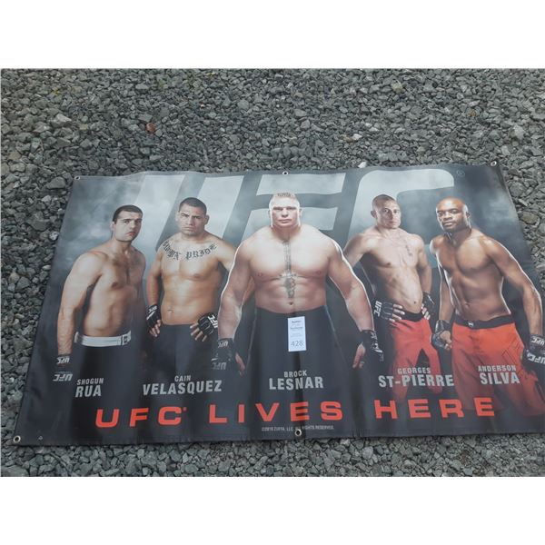 UFC Lives Here Banner Cat B