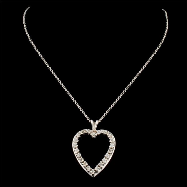 14K Gold 0.33ctw Diamond Pendant