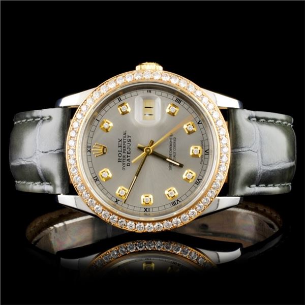 Rolex DateJust Diamond 36MM Wristwatch