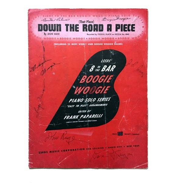 Don Raye Signed Sheet Music