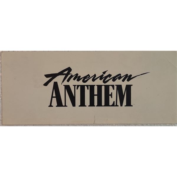 American Anthem screening invitation (1986)