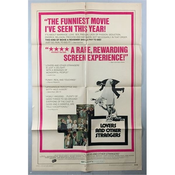 Lovers and Other Strangers (1970) One Sheet Numbered
