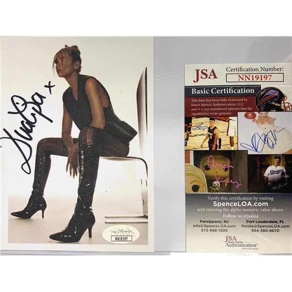 Autographed Dua Lipa JSA Offical Card
