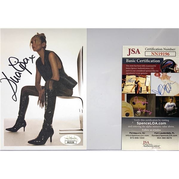 Autographed Dua Lipa JSA Offical Card