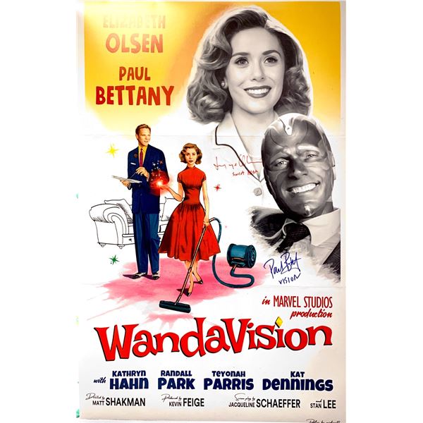Autographed WandaVision Poster