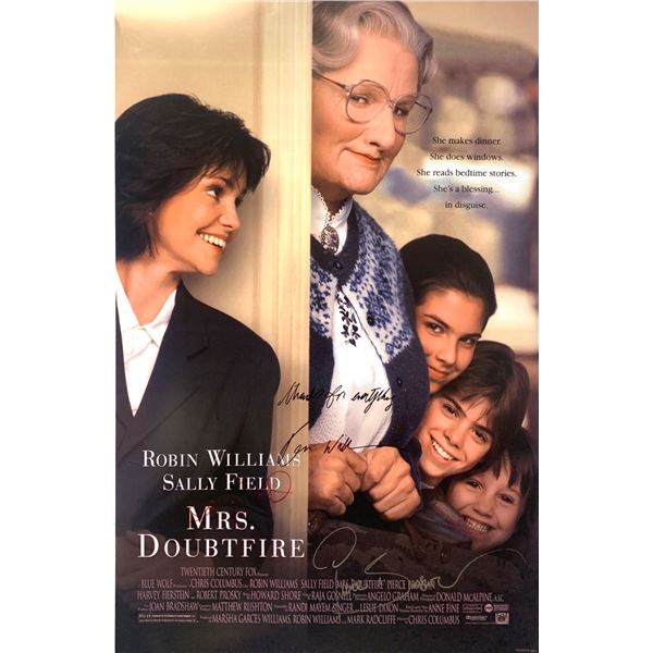 Autographed Mrs. Doubtfire Poster