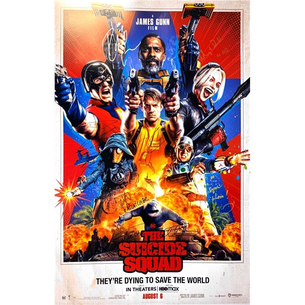 Autographed The Suicide Squad Poster