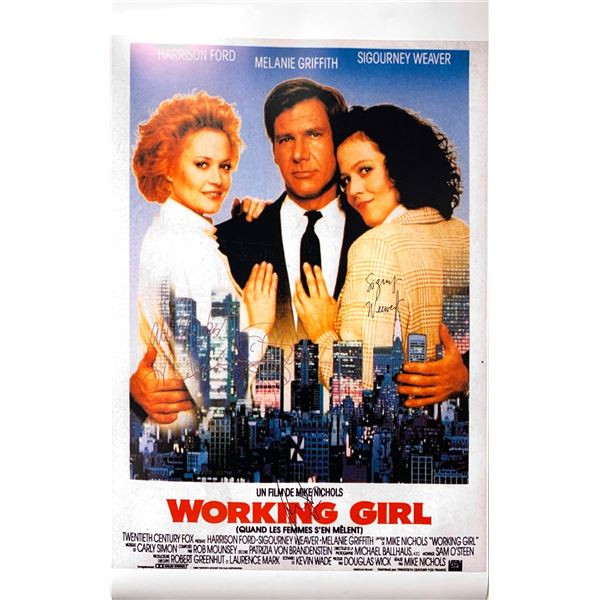 Autographed Working Girl Poster