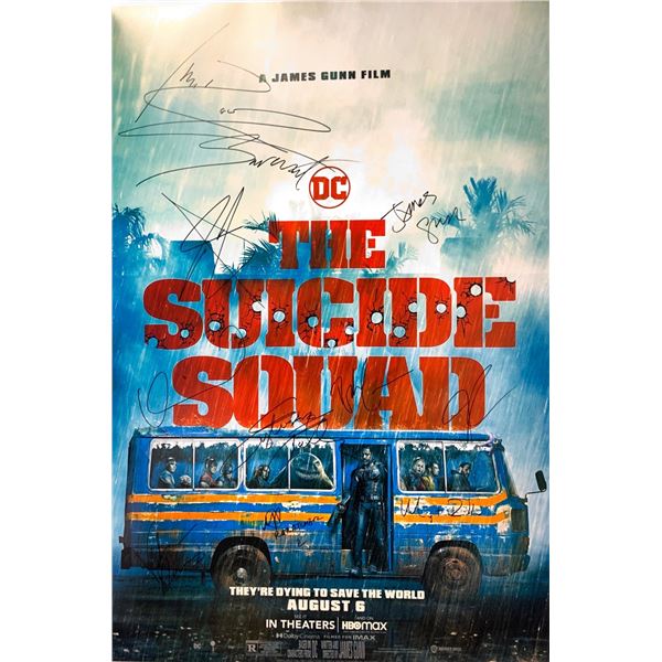 Autographed The Suicide Squad Poster