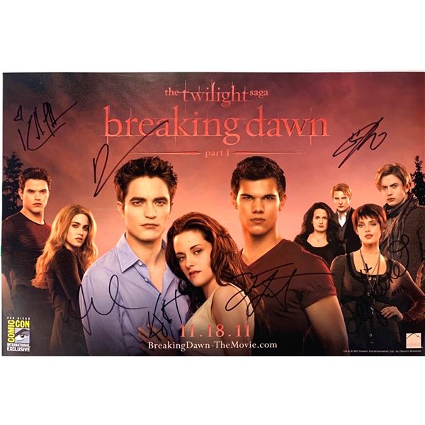 Autographed Breaking Dawn Poster