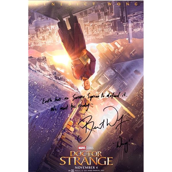 Autographed Dr Strange Poster