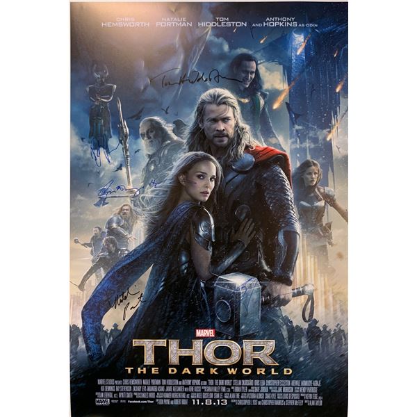 Autographed Thor Dark World Poster