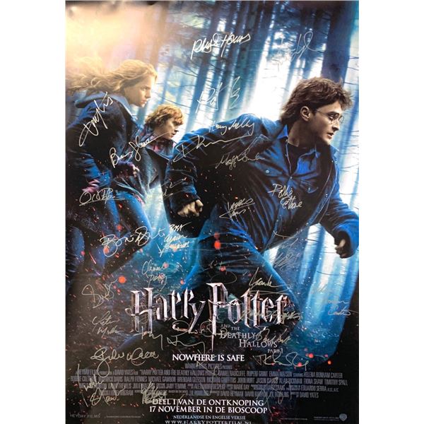 Autographed Harry Potter and The Deathly Hallow Part 1 Poster