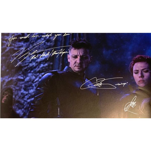 Autographed Avengers Poster