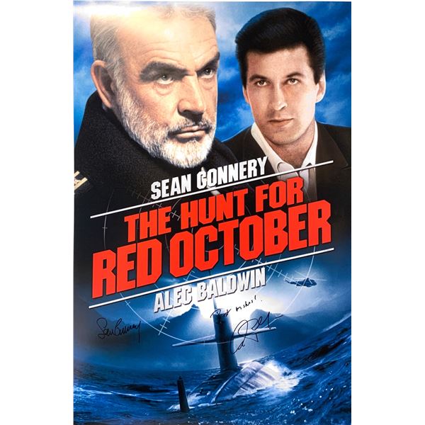 Autographed Hunt for Red October Poster