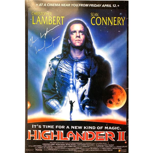 Autographed Highlander Poster