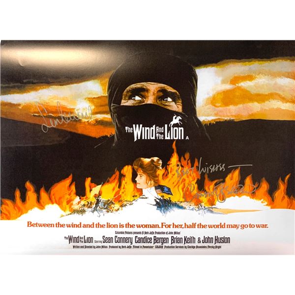 Autographed Wind and the Lion Poster