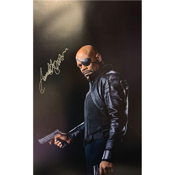 Autographed Avengers Samuel L Jackson Poster
