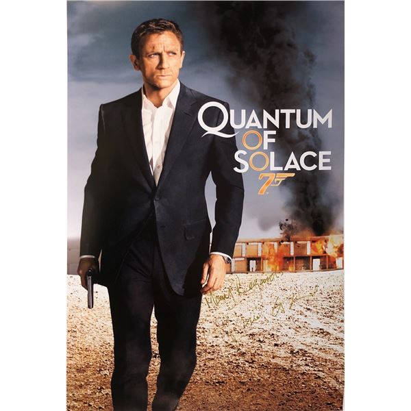 Daniel Craig Autographed James Bond 007 Quantum of Solace Poster
