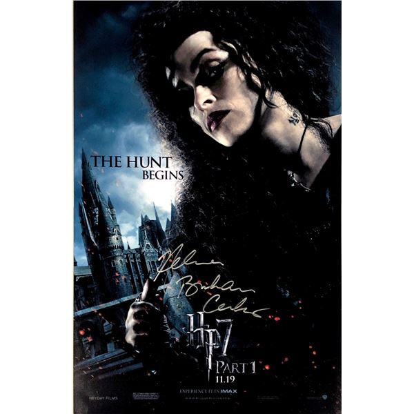 Harry Potter Helena Bonham Carter Autographed Poster