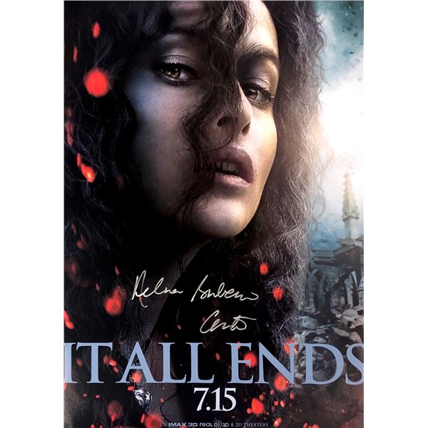 Harry Potter Helena Bonham Carter Autographed Poster