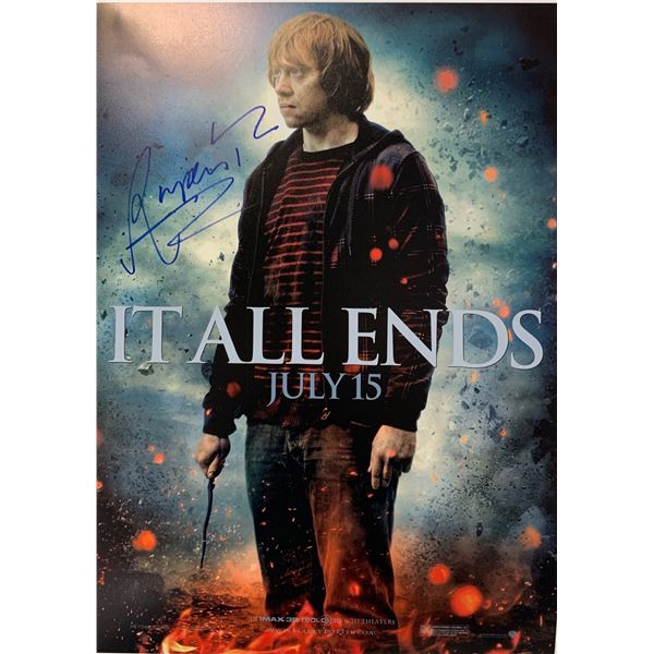Autographed Harry Potter Rupert Grint Poster