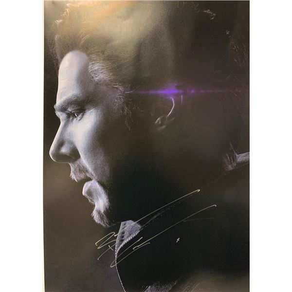 Autographed Avengers Endgame Banedict Cumberbatch Poster