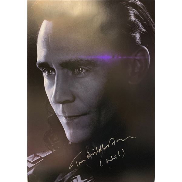 Autographed Avengers Endgame Tom Hiddleston Poster